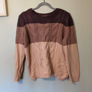 Pink Striped Sweater